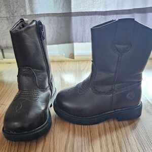 Brown Leather Cowboy Boots